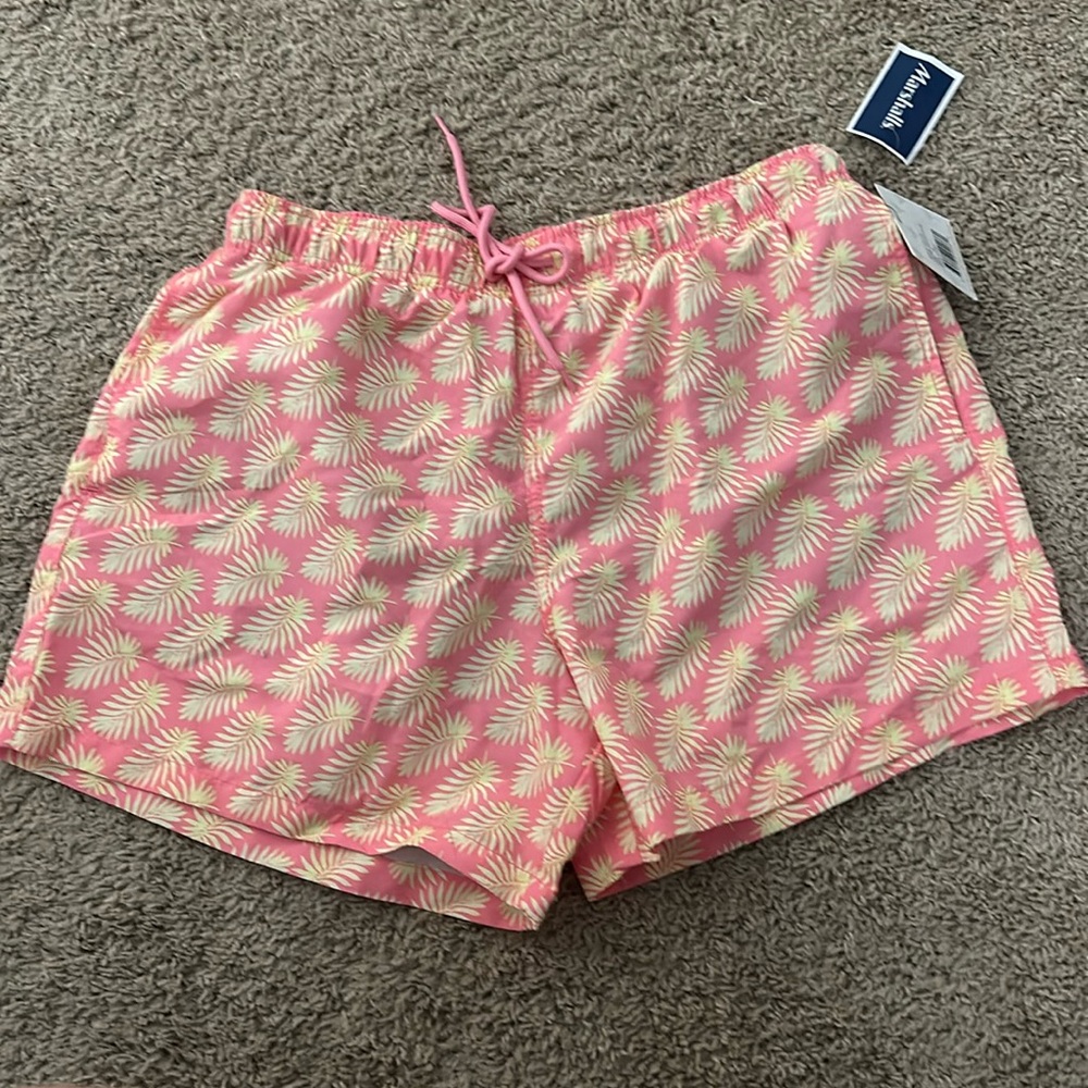 Happy Hour pink men’s swim shorts